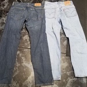 2 Pair of Levi's 505 31W/30L Great shape